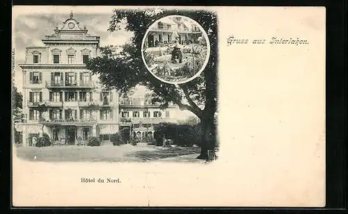 AK Interlaken, Hotel du Nord avec jardin