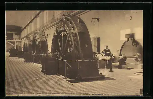 AK Augst, Basler Kraftwerk, Innenansicht