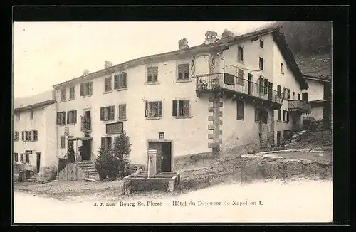 AK Bourg St. Pierre, Hotel du Déjeuner de Napoleon I.