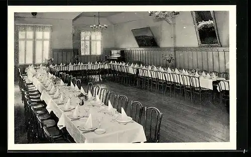 AK Marburg, Hansenhaus rechts Innenansicht - Festsaal, Verbindungshaus