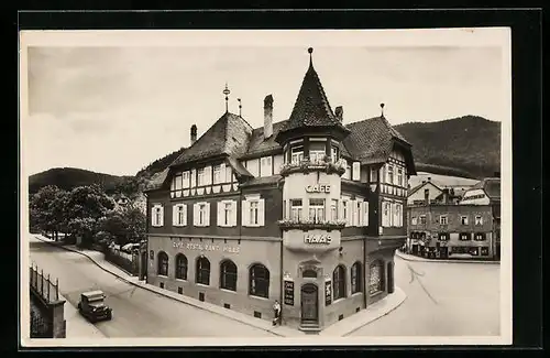 AK Schramberg /Schwarzwald, Konditorei u. Café-Restaurant Haas