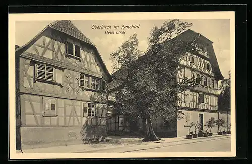 AK Oberkirch im Renchtal, Partie am Hotel Linde