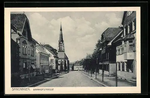 AK Spaichingen, Partie in der Bahnhofstrasse