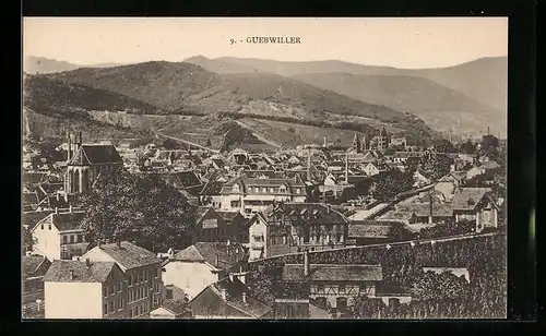 AK Guebwiller, Generalansicht der Ortschaft