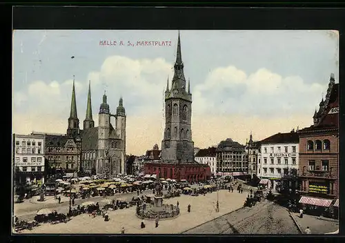 AK Halle a. S., Marktplatz