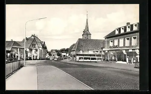 AK Bad Bramstedt, Blick zur Kirche