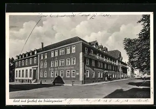 AK Königsfeld / Schwarzwald, Hotel und Gasthof der Brüdergemeine