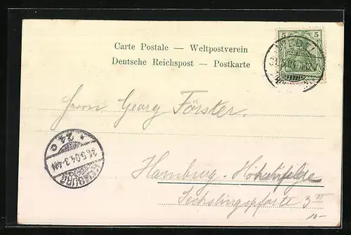 AK Schulau / Elbe, Uferpartie