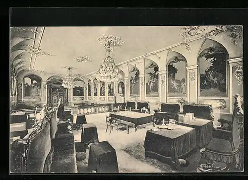 AK Lübeck, Rathaus, Audienzsaal des Senats