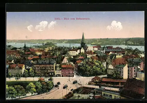 AK Kiel, Blick vom Rathausturm