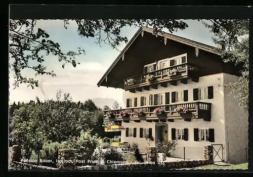 AK Prien / Chiemsee, Hotel-Pension Bauer in Harlach
