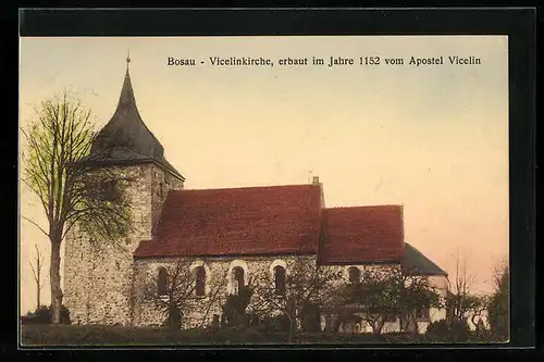 AK Bosau, Vicelinkirche aus dem Jahre 1152