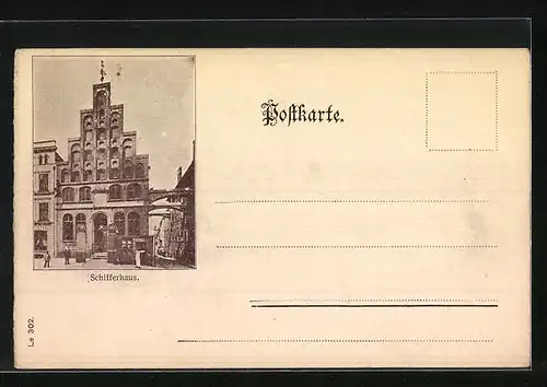 AK Lübeck, Totalansicht vom Dom gesehen