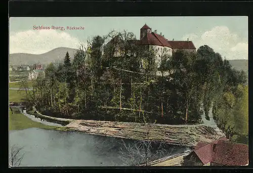 AK Iburg, Schloss Iburg, Rückseite