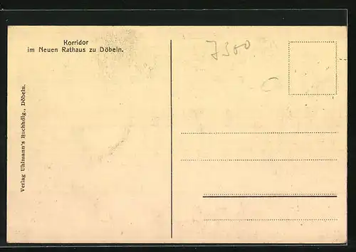 AK Döbeln, Korridor im neuen Rathaus