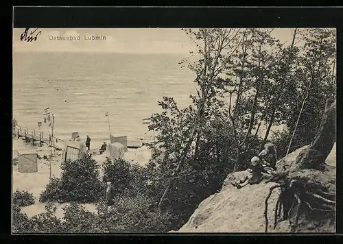 AK Lubmin / Ostsee, Strandpartie