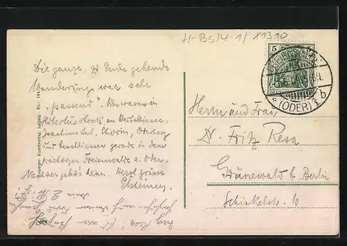 AK Bad Freienwalde / Oder, Heilige Hallen