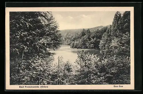 AK Bad Freienwalde / Oder, Baa-See