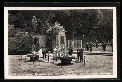 AK Bad Cannstatt, Kursaal-Kurbrunnen, Kurgäste