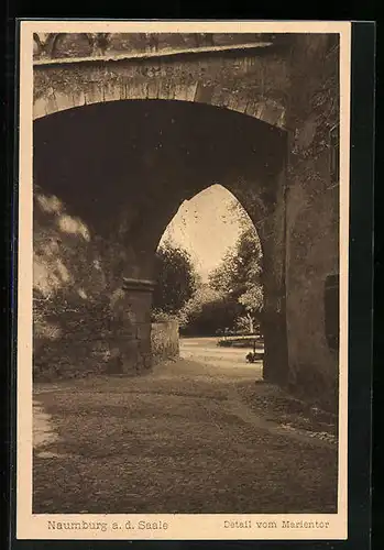 AK Naumburg a. d. Saale, Detail vom Marientor