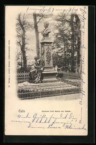 AK Eutin, Denkmal Carl Maria von Weber