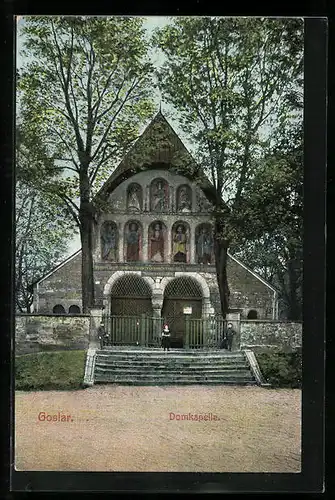 AK Goslar, vor der Domkapelle