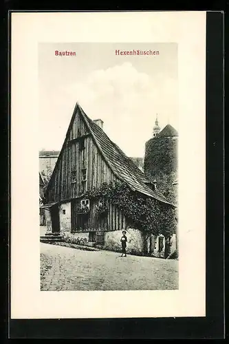 AK Bautzen, vor dem Hexenhäuschen