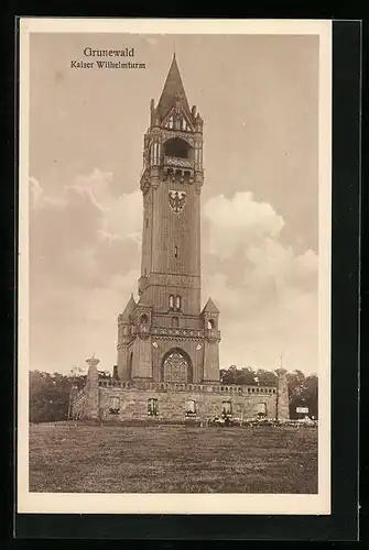 AK Berlin-Grunewald, vor dem Kaiser-Wilhelmturm