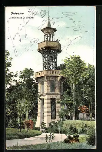 AK Bad Oldesloe, der Aussichtsturm im Kurpark