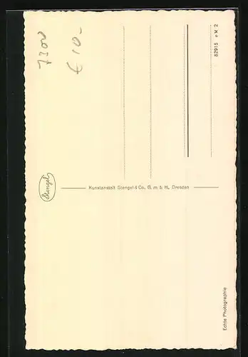 AK Döbeln in Sachsen, auf dem Marktplatz vor dem Rathaus