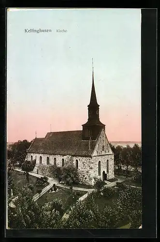 AK Kellinghusen in Holstein, Blick auf die Kirche