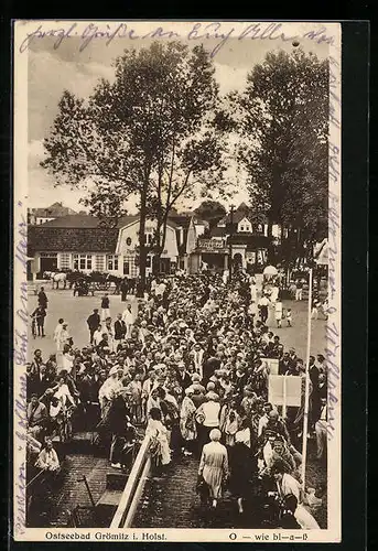 AK Grömitz in Holstein, Besucher landen im Ostseebad