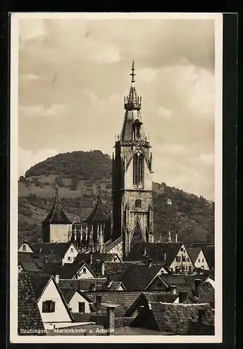 AK Reutlingen, Marienkirche und Achalm