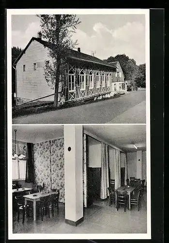 AK Breckerfeld, an der Gaststätte Wawziniak, im Gastraum