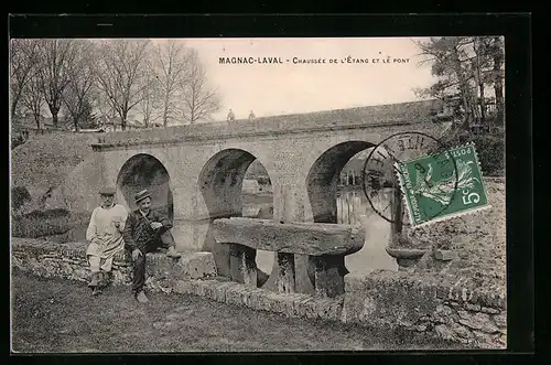 AK Magnac-Laval, Chaussee de L`Etang et le Pont