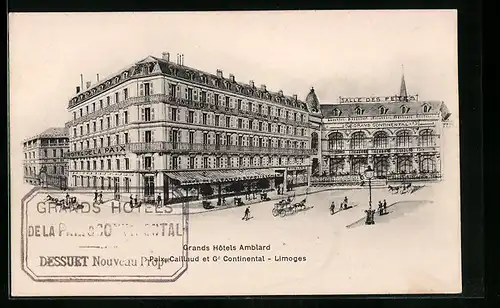 AK Limoges, Grands Hotels Amblard, Paix Callaud et Gd Continental