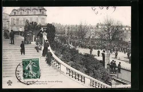 AK Limoges, Rampe du Jardin d`Orsay, Champ de Foire