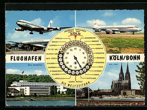 AK Köln, Flughafen Köln /Bonn, Bundeshaus in Bonn