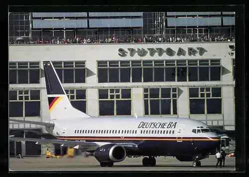 AK Stuttgart, Deutsche BA Maschine auf dem Flughafen