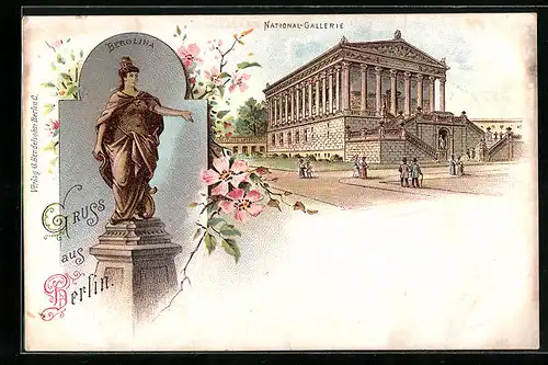 Lithographie Berlin, National-Gallerie, Berolina