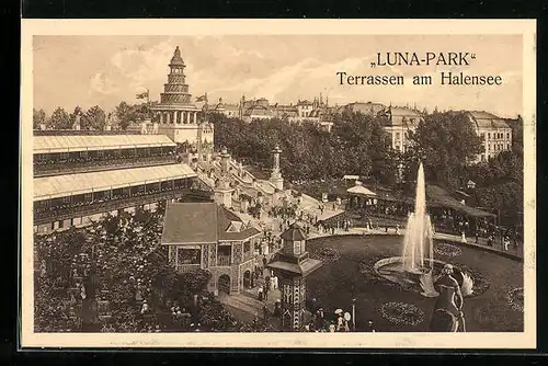 AK Berlin-Halensee, Luna-Park Terrassen am Halensee