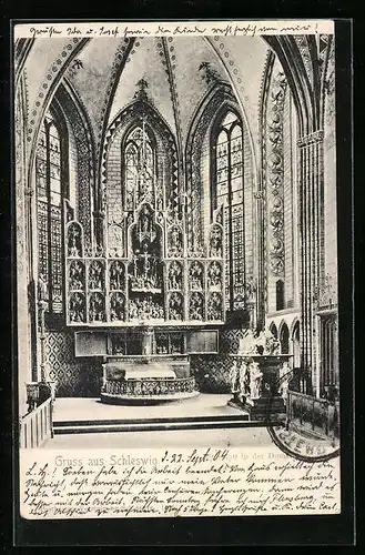 AK Schleswig, Altarblatt im Dom