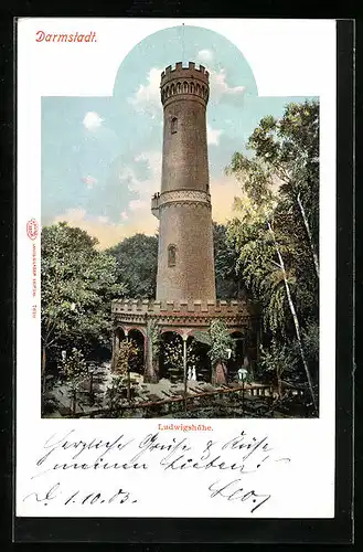 AK Darmstadt, Besucher auf der Ludwigshöhe