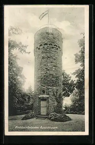 AK Kirchheimbolanden, Aussichtsturm, Schillerhain