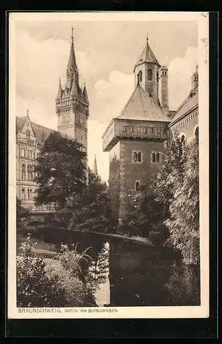 AK Braunschweig, Motiv am Burggraben
