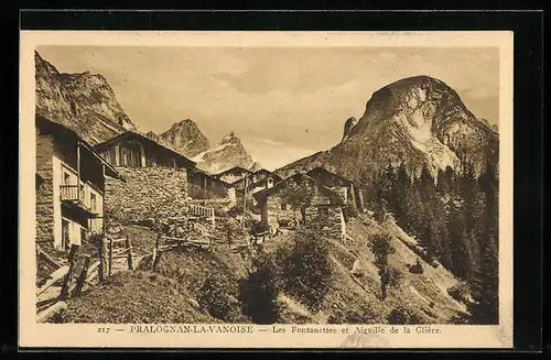 AK Pralognan-la-Vanoise, Les Fontanettes et Aiguille de la Glière