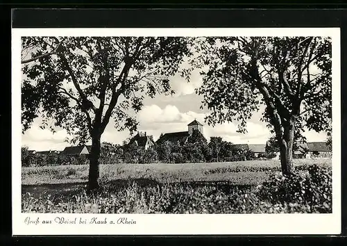 AK Weisel, Ortsansicht mit Kirche