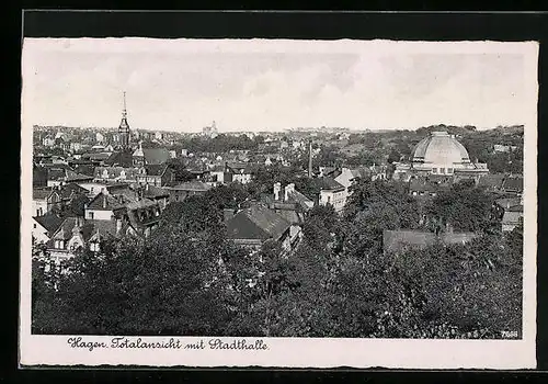 AK Hagen, Totalansicht mit Stadthalle