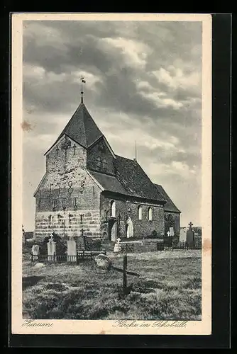 AK Husum, die Kirche in Schobüll