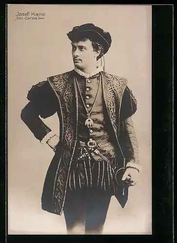 AK Schauspieler Josef Kainz im Kostüm